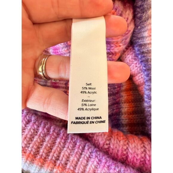 NWOT CINQ À SEPT Myra Striped Sweater Size Medium - Picture 8 of 8